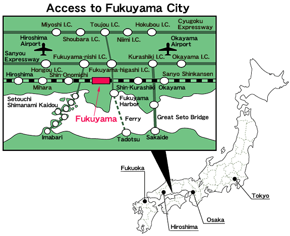 Access to Fukuyama City